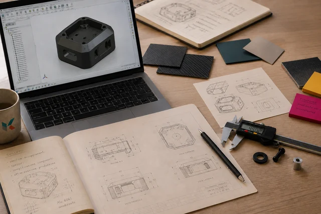 Sviluppo tecnico del prodotto con CAD e disegni quotati